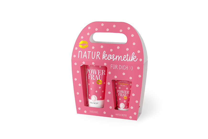 La Vida Relax Cosmetics Set | "Power Woman", | Shower Gel + Hand Cream, | Natural Cosmetics