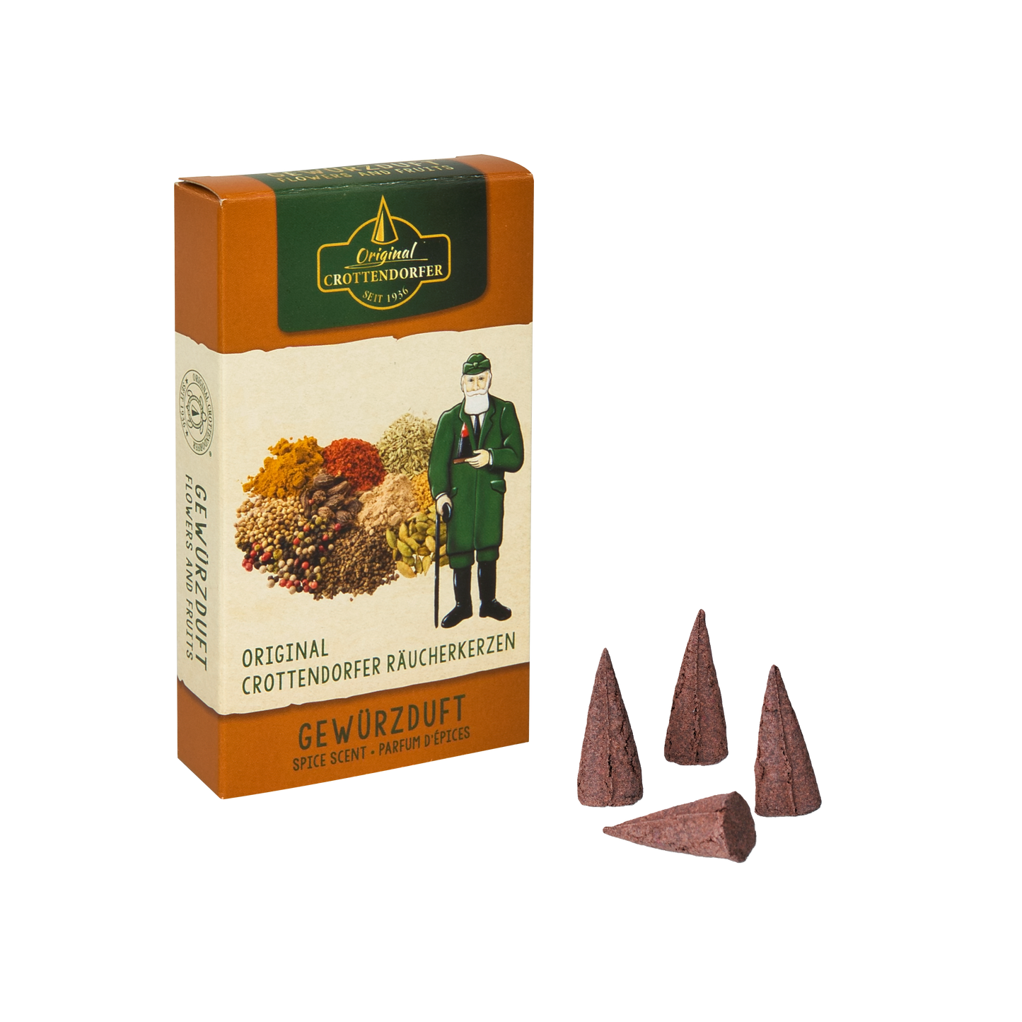 Crottendorf Incense Cones | Flowers & Fruits | Spice Scent