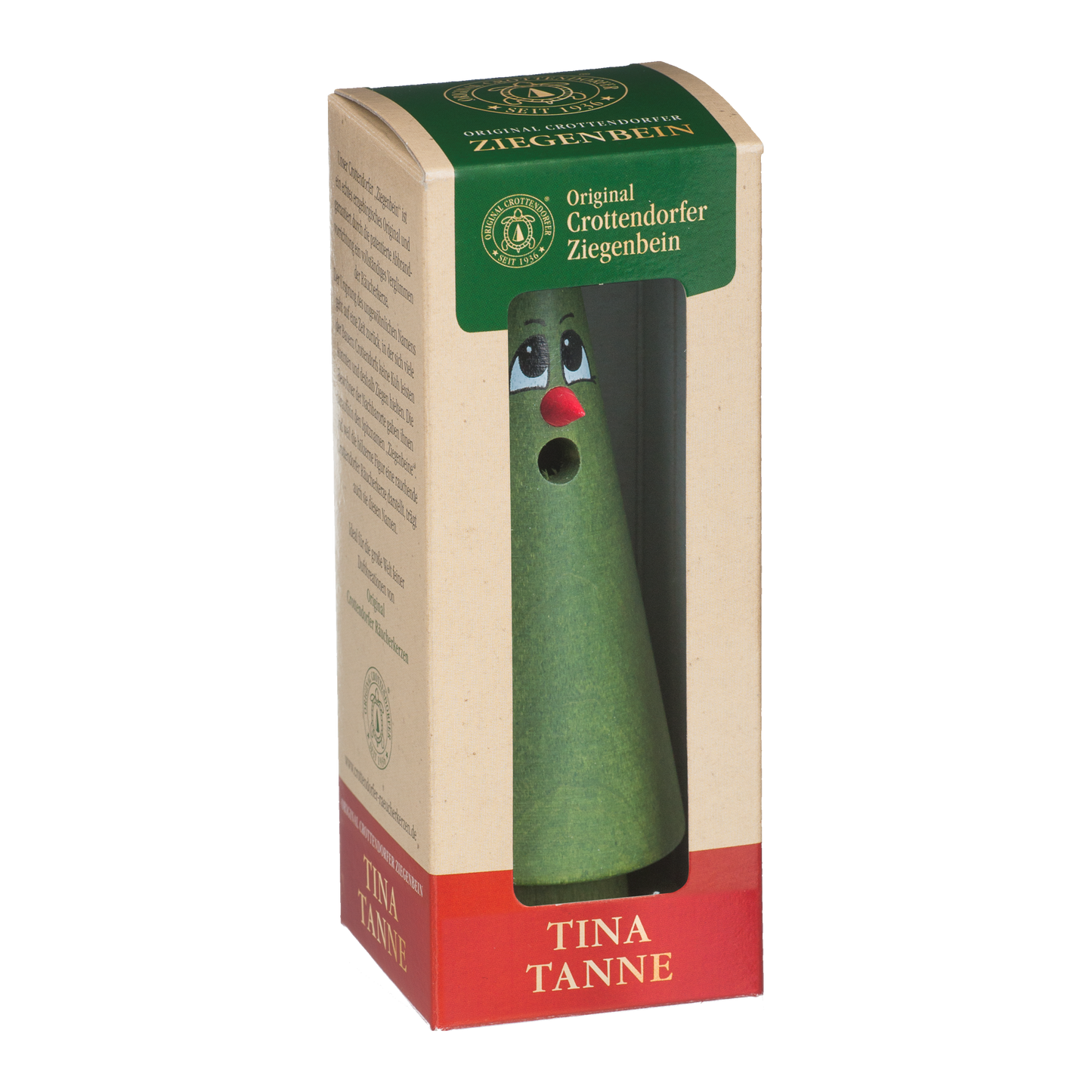 Crottendorf Smoker Figurine Ziegenbein - Tina Tanne (green)