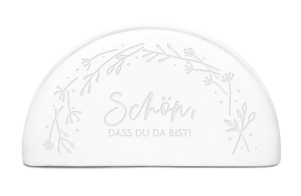 Grafik Werkstatt Napkin Holder | 14.5 x 5.3 cm | Nice to have you here, White