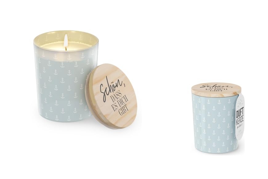 la Vida Scented Candle in Glass with Lid | MARITIME Series | OCEAN Scent | It's nice that you exist