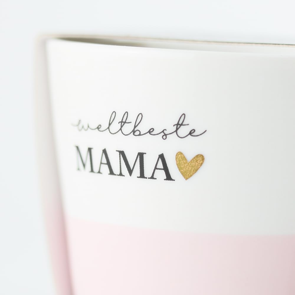 Graphic Workshop Espresso Cup with 100% Real Gold | Porcelain Cup | 50 ml | World's Best Mom