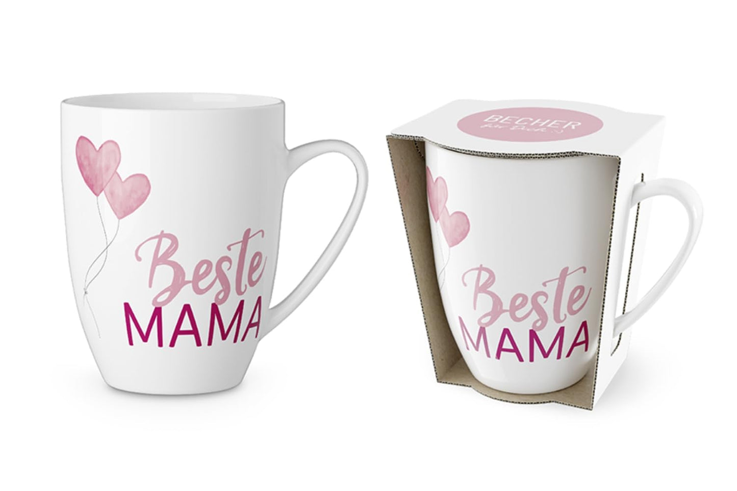 la Vida Becher für Dich mit Botschaft Tasse aus Porzellan, Beste Mama