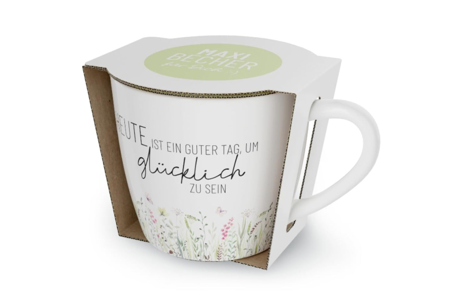 La Vida Maxi-Becher für Dich | 400 ml | "Heute ist ein guter Tag, um glücklich zu sein"