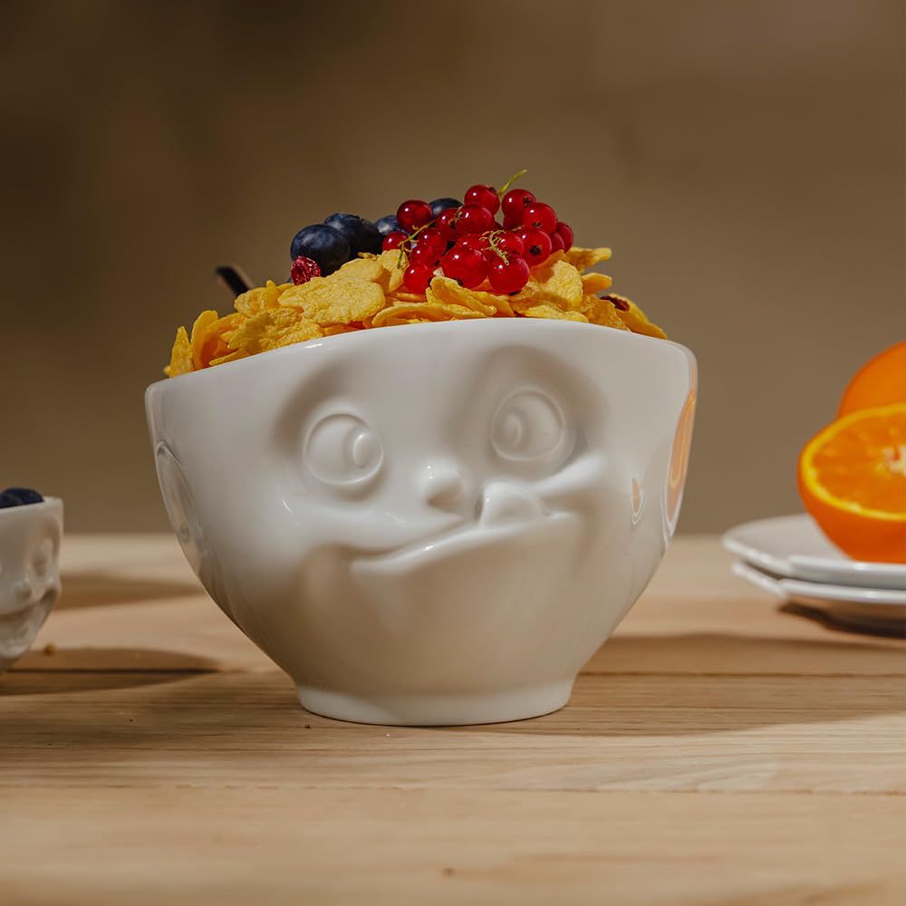 FIFTYEIGHT PRODUCTS / Cups / Bowl "Delicious" (porcelain, 500ml, white, Made in Germany)