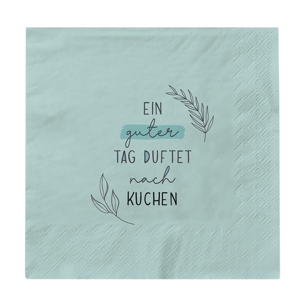 Grafik Werkstatt Napkins with Saying | 20 pieces | 16.5 x 16.5 cm | colorful | A Good Day