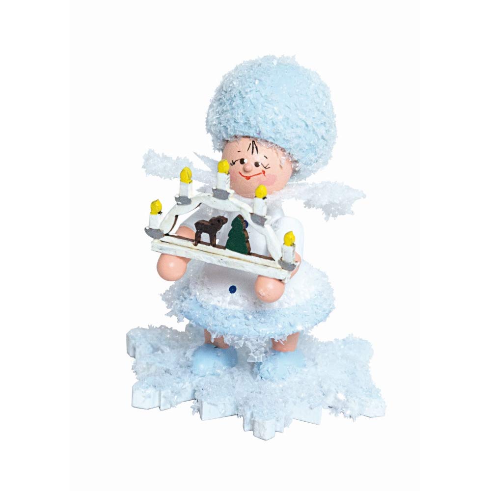Drechslerei Kuhnert Fiocco di neve con arco luminoso - 5 cm