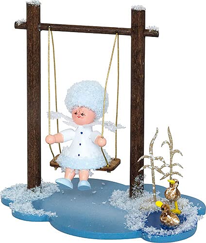 Drechslerei Kuhnert Snowflake with Swing - 8.5 cm