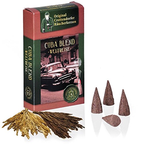 Crottendorfer Räucherkerzen 1704 Original Cuba Blend, taglia M, 20 pezzi