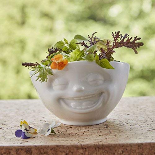 FIFTYEIGHT PRODUCTS / Tazze / Ciotola "Sorridendo" (Porcellana, 500ml, interno lavanda, Made in Germany)
