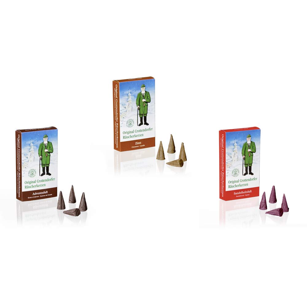 Crottendorf Incense Cones Christmas Scents (Set of 3)