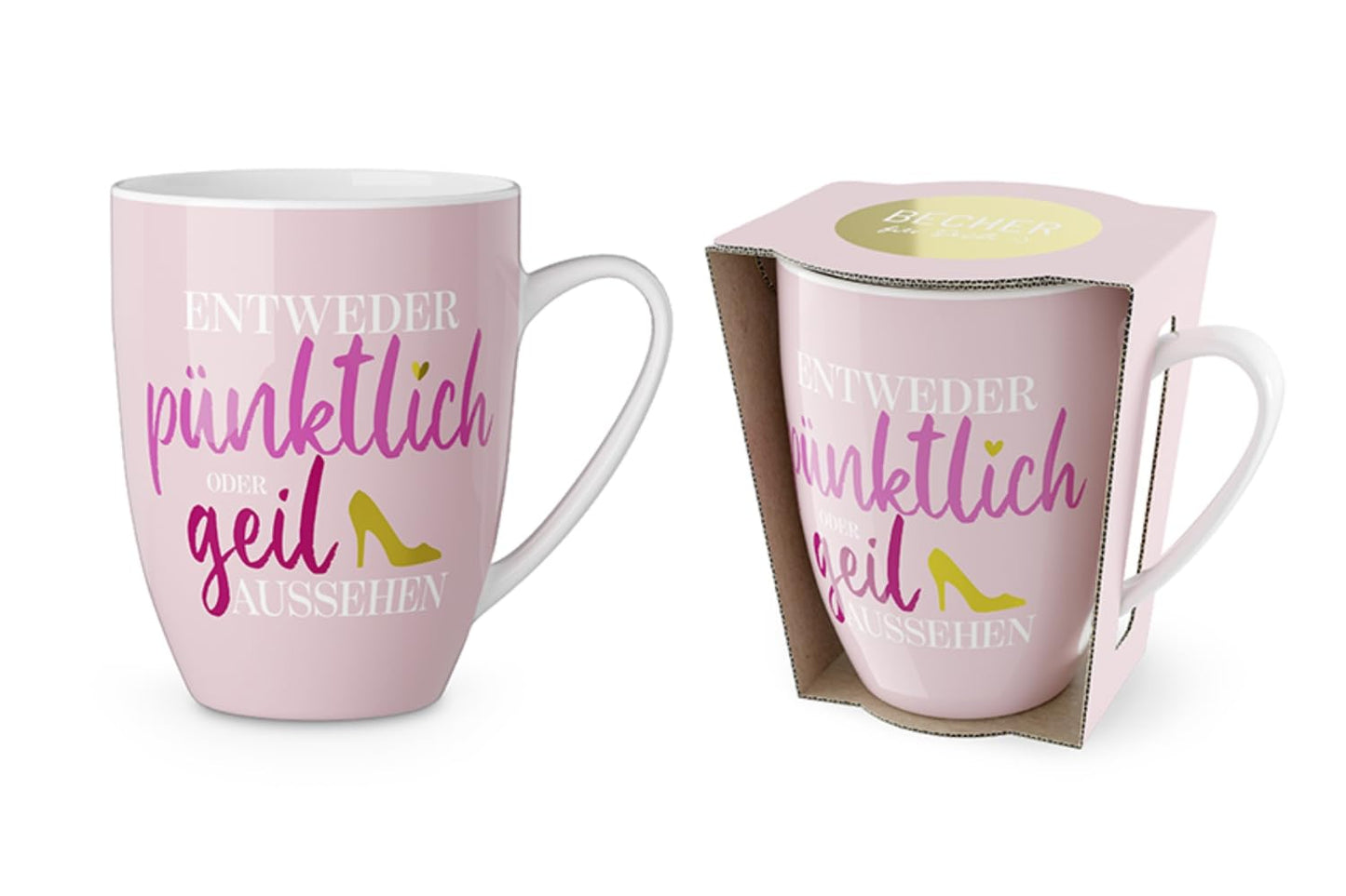 LaVida Tazza per te 250 ml, "O in tempo o con un bell'aspetto", Serie Amiche