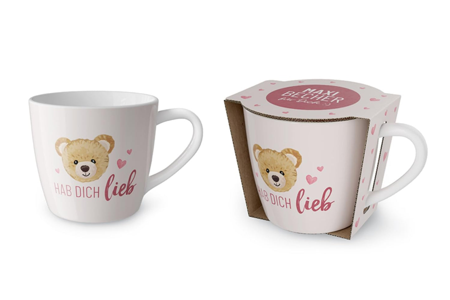 La Vida Maxi Tazza per te | 400 ml | Orsetto, "Ti voglio bene"