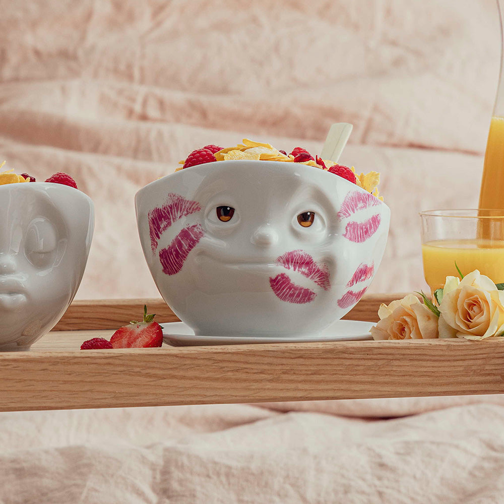 FIFTYEIGHT PRODUCTS / Geküsst - Movie Edition - (Porzellan, 500ml, Weiß, Made in Germany)