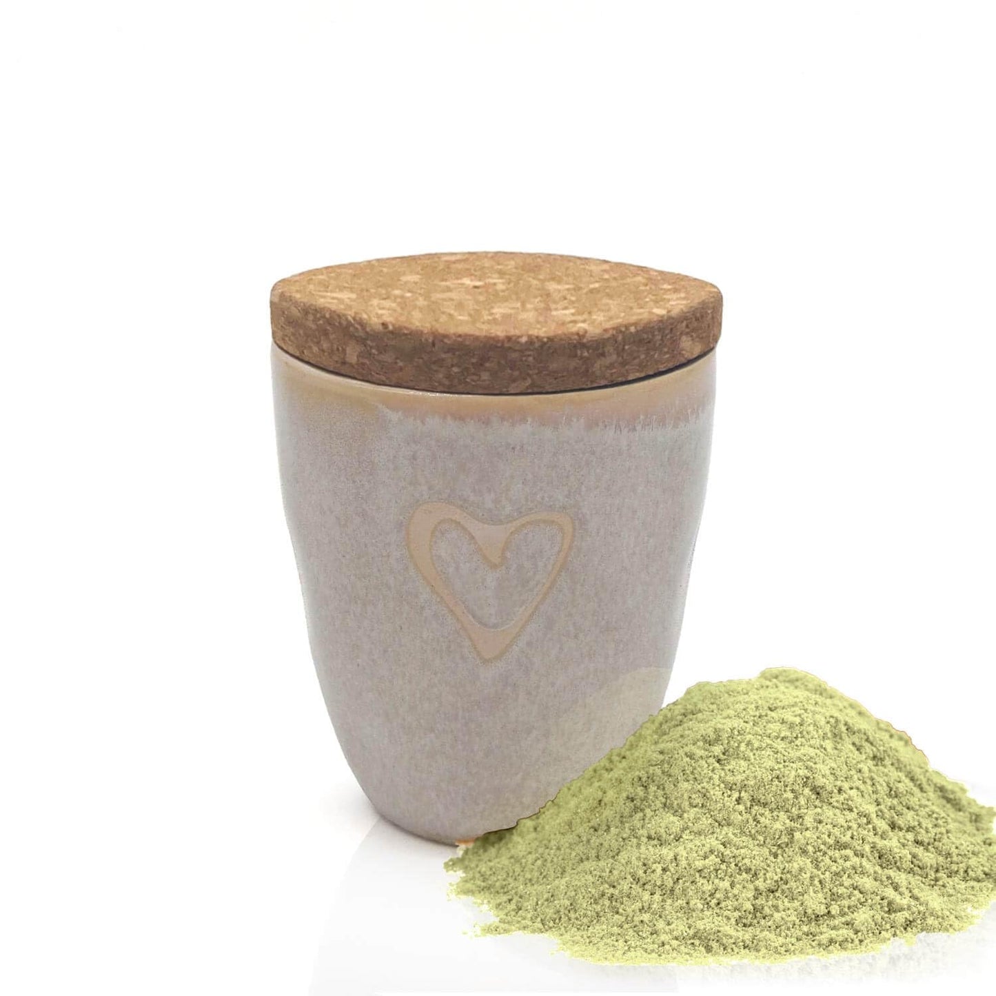 MEA Living, Spice in an espresso cup, STONEWARE mug, Heart sand, "Sour Cream Dip"