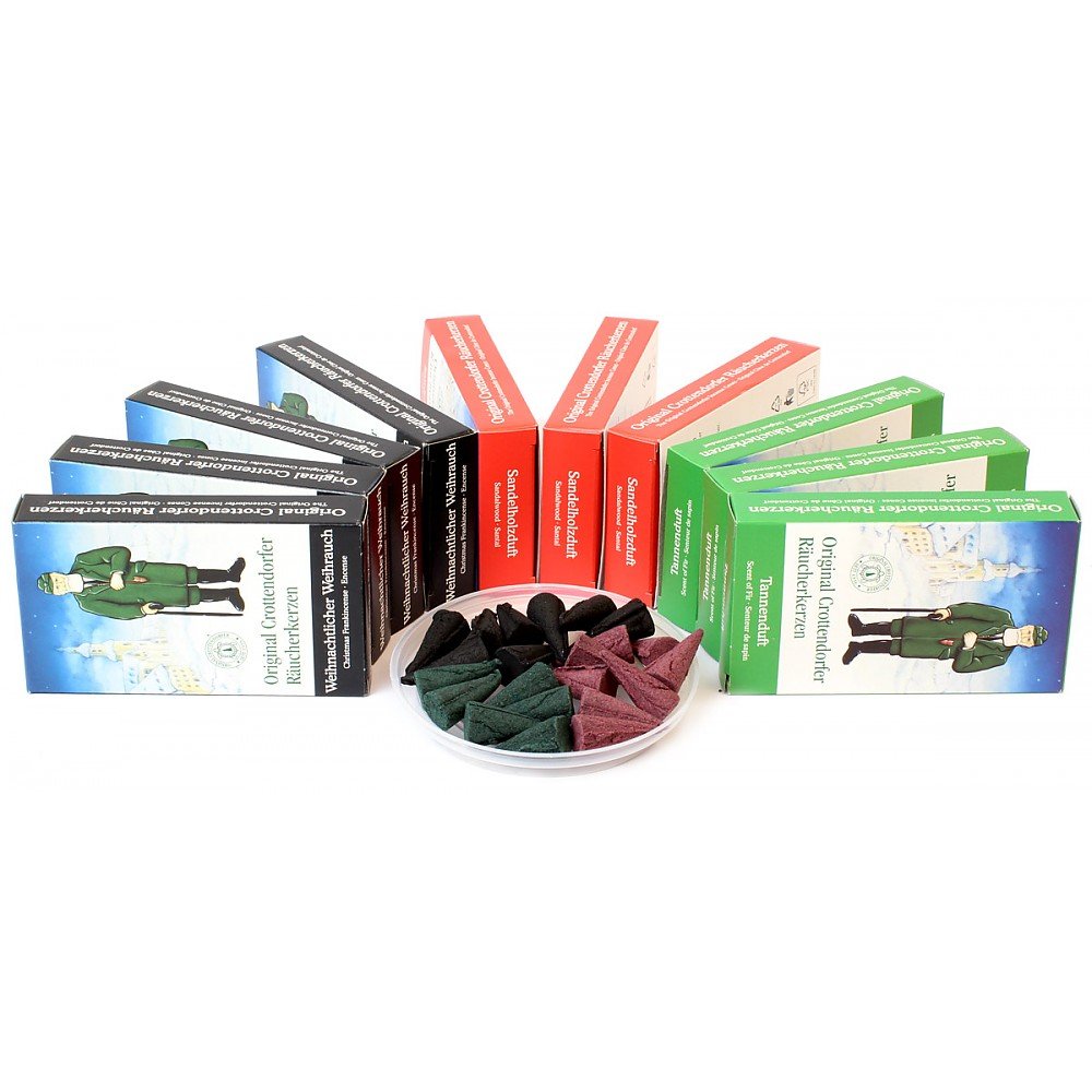 Crottendorfer Räucherkerzen - Confezione convenienza 10x24 - Incenso Sandalo Pino Monti Metalliferi