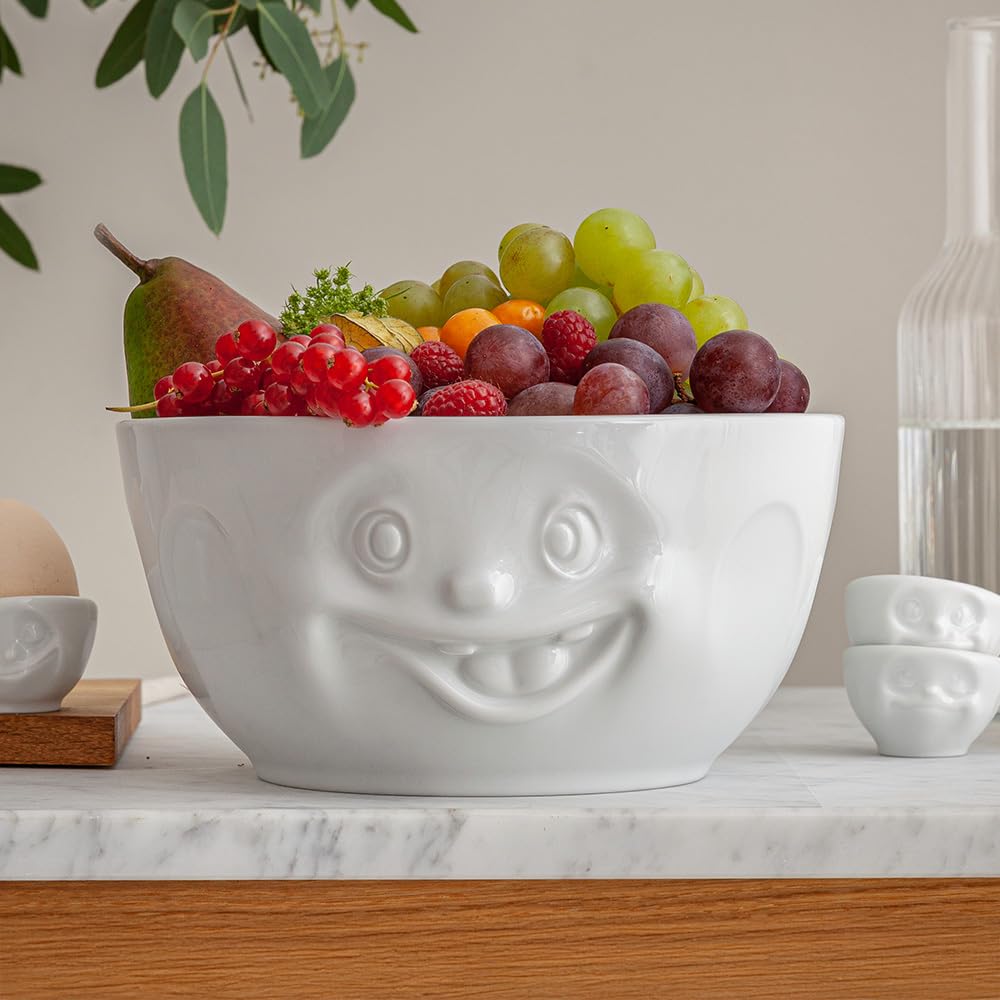 FIFTYEIGHT PRODUCTS / Bowl "Crazy" (Porcelain, 2600 ml, white, Made in Germany)