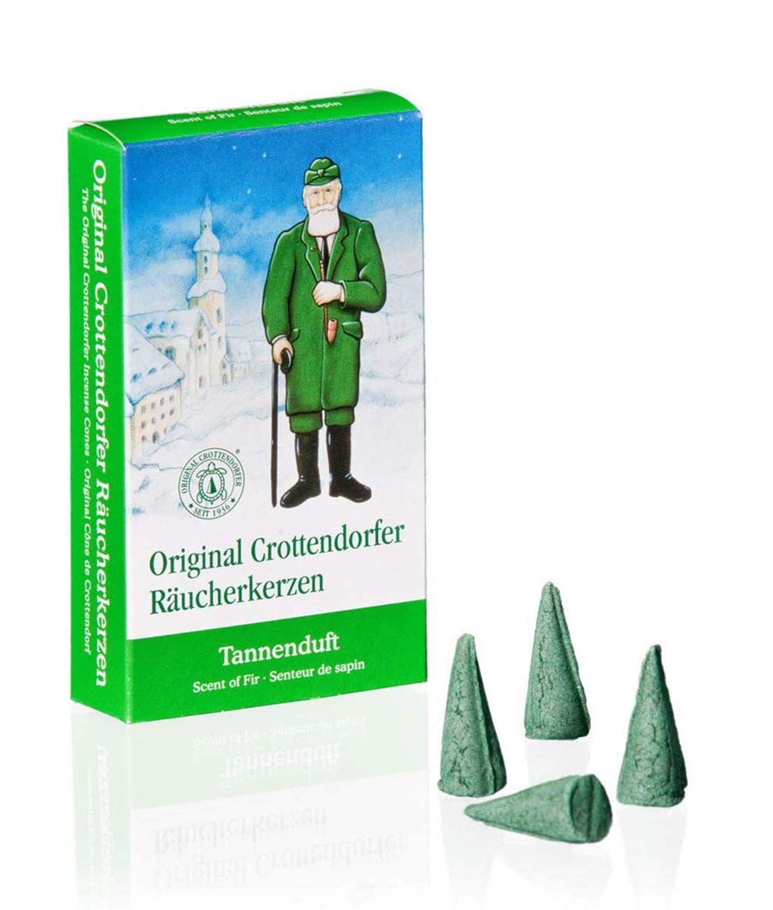 Crottendorf Incense Cones 24 pieces size M (3 packs - fir scent)