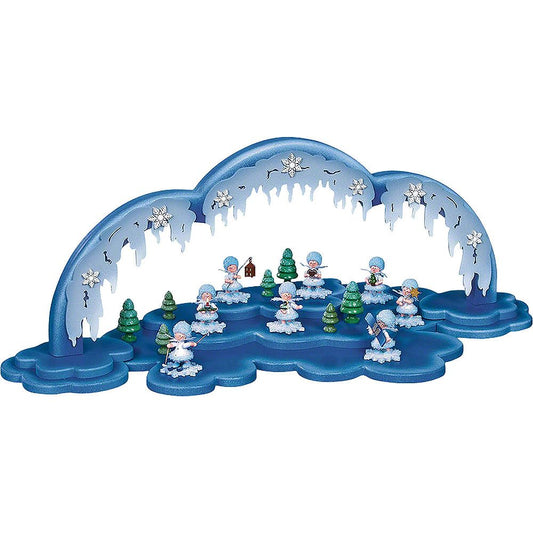 Drechslerei Kuhnert | Beleuchteter Bogen für Schneeflöckchen