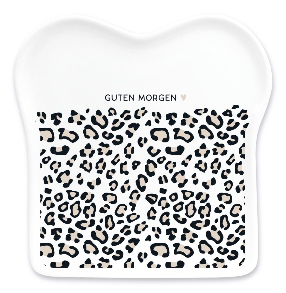 Graphic Workshop Toast Plate with Saying | Porcelain | Good Morning