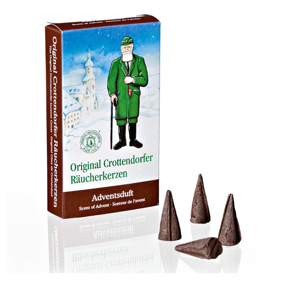 OLShop AG 3-Pack Crottendorfer Incense Cones Advent Scent 3 x 24 Pieces, Incense Cones, Christmas Cones, Incense Pyramid