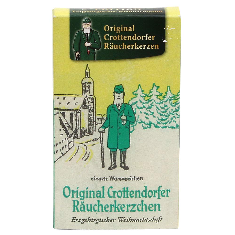 Crottendorfer Räucherkerzen Erzgebirgischer Weihnachtsduft Nostalgie 6 x 2 x 11 cm