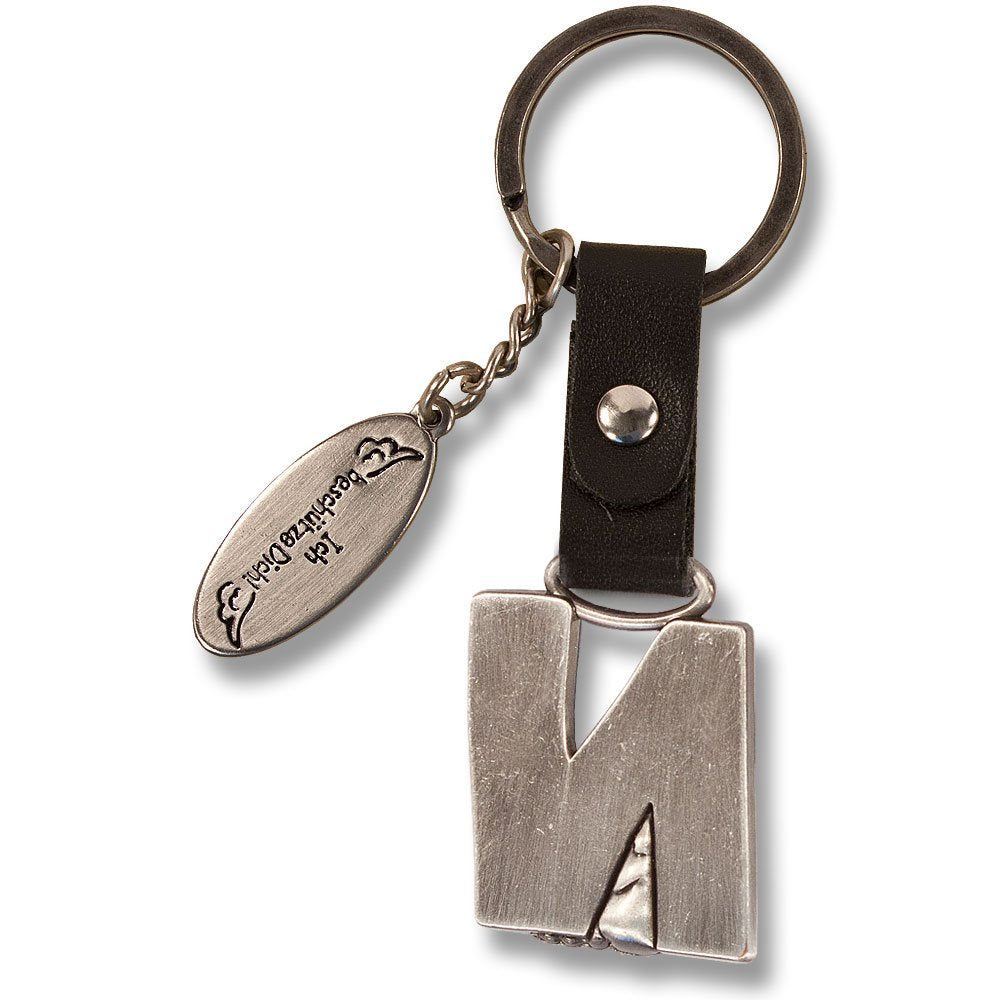 Guardian Angel Keychain Letter N