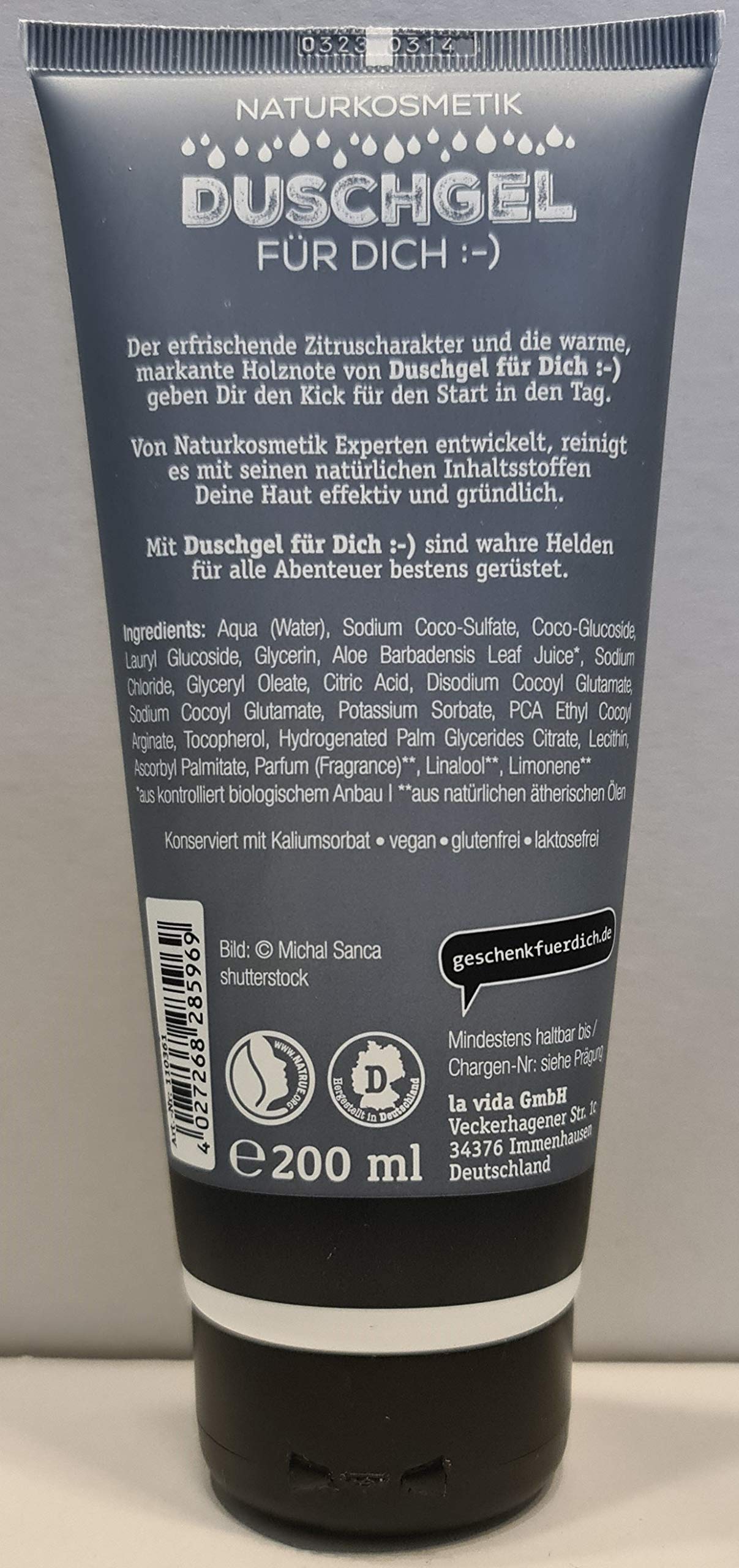 Duschgel für Dich, "HELD DES TAGES", Naturkosmetik für wahre Helden
