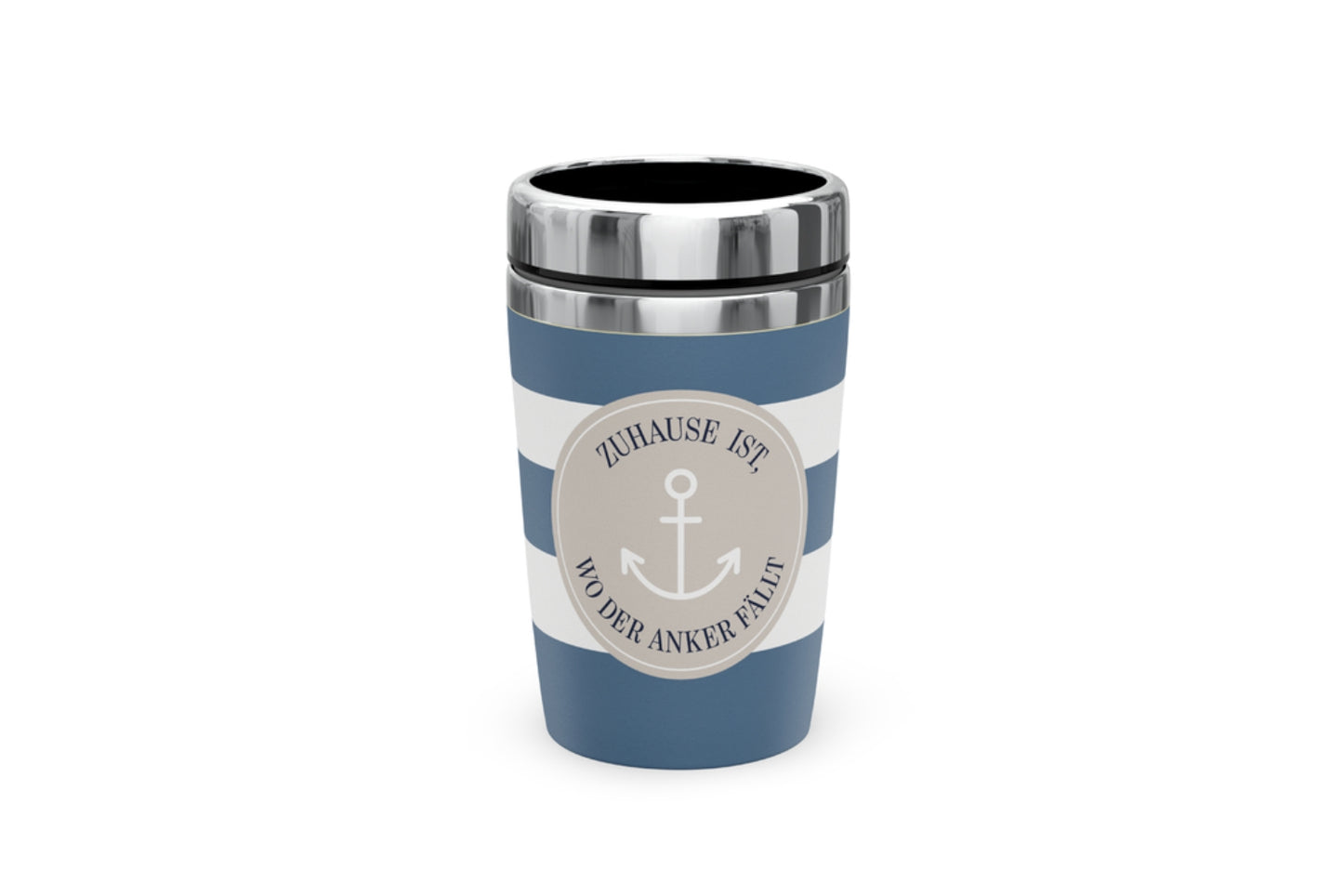 La Vida Thermal Mug to go | Stainless Steel | 240 ml | Home is where the anchor drops