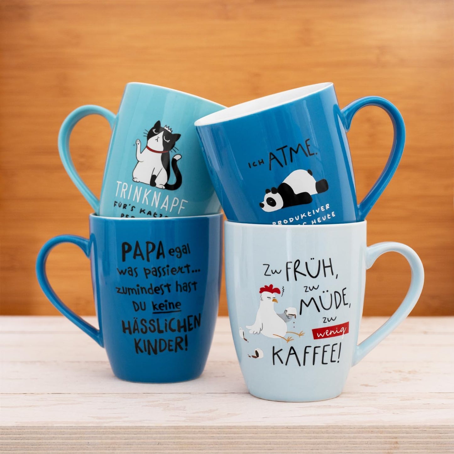 Tazza Sheepworld con scritta | 350ml | Motivo "Papà non importa"