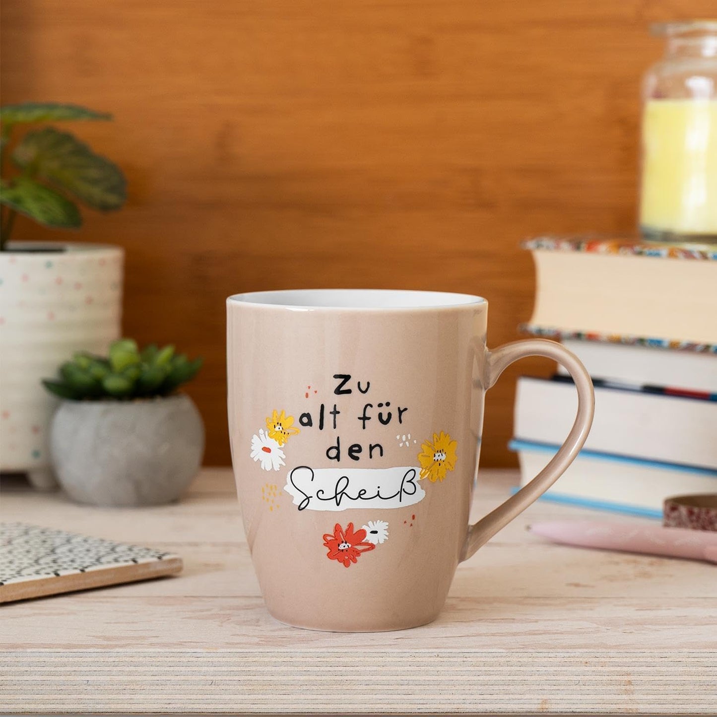 Sheepworld Becher mit Spruch | 350ml | Motiv "Zu alt für den Scheiß"