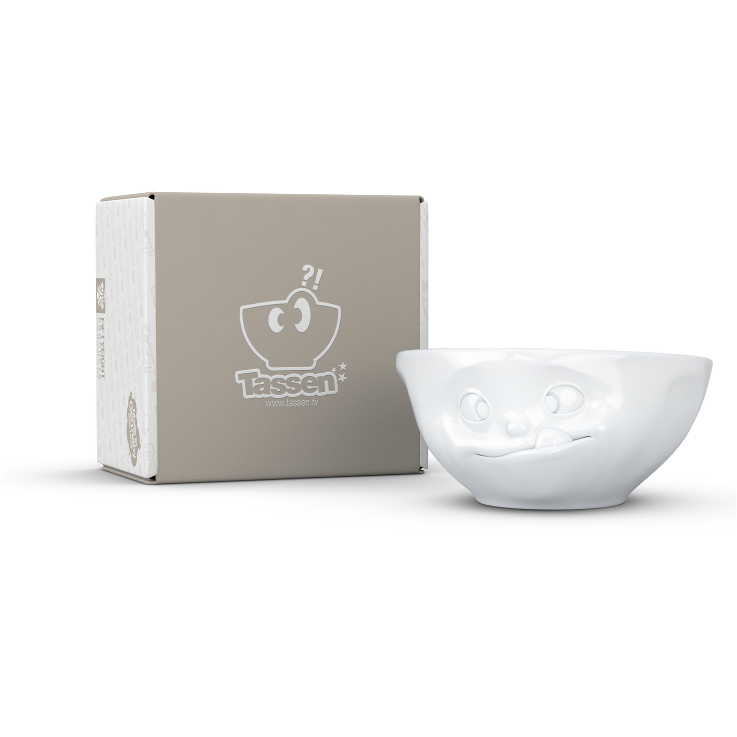 FIFTYEIGHT PRODUCTS / Mugs / Bowl "Lecker" (Porcelain, 350ml, white, Made in Germany)