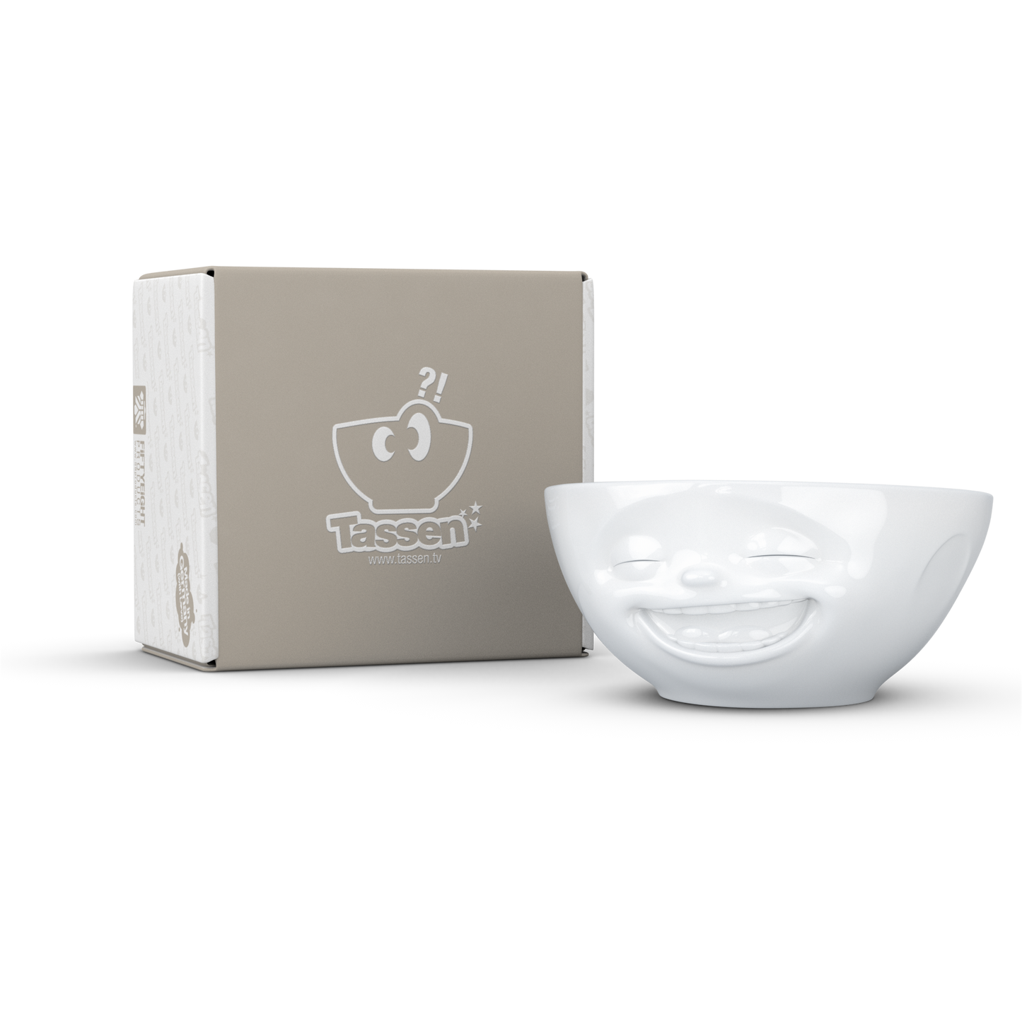 FIFTYEIGHT PRODUCTS / Tazze / Ciotola "Che ride" (Porcellana, 350ml, bianco, Made in Germany)