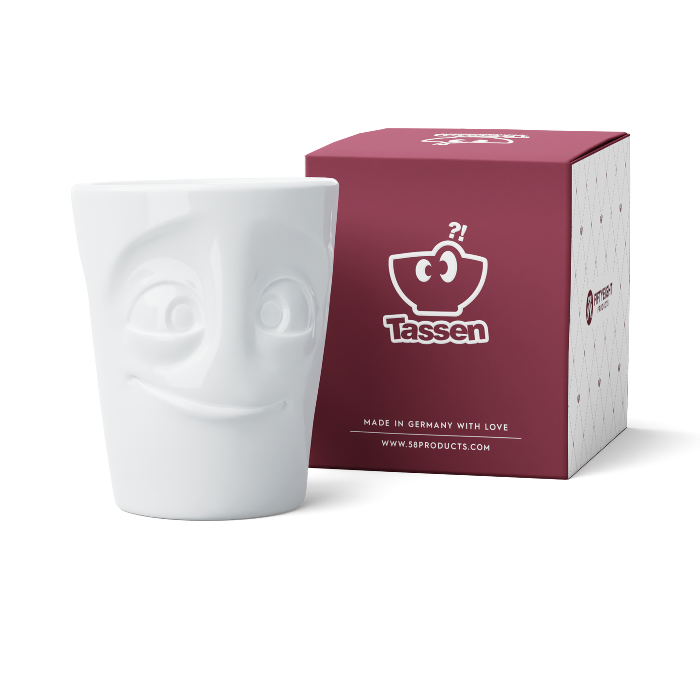 FIFTYEIGHT PRODUCTS / Maximug "Ready" – Extra Large Handle Mug (Porcelain, 500 ml, White, Made in Germany)