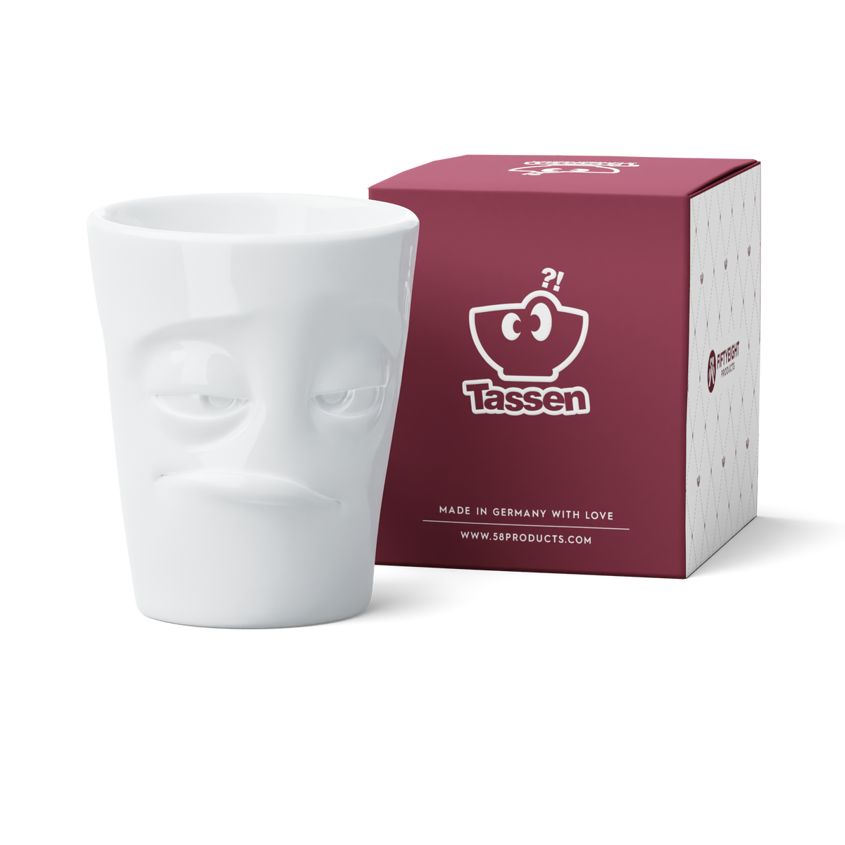 FIFTYEIGHT PRODUCTS / Tazza con manico extra large Maximug "Pronta" (porcellana, 500 ml, bianca, Made in Germany)