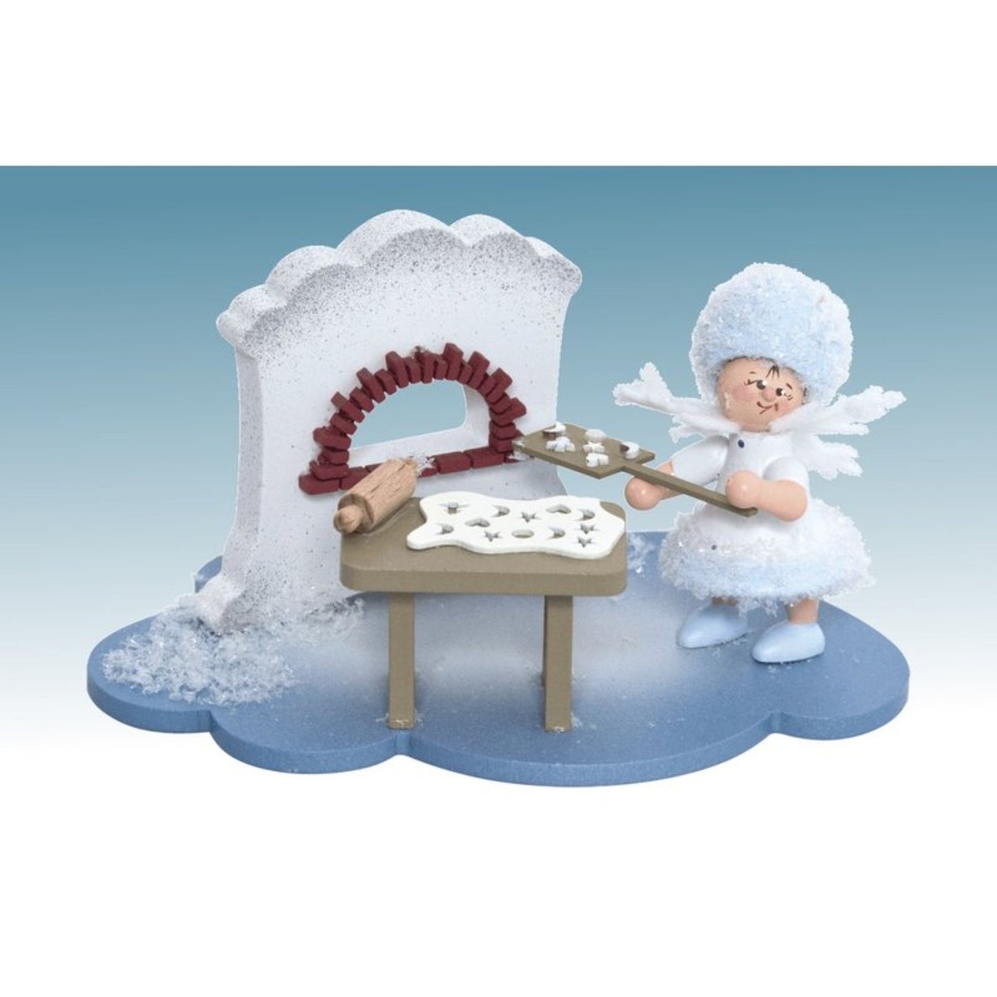 Drechslerei Kuhnert | Fiocco di neve su nuvola | Pasticceria natalizia