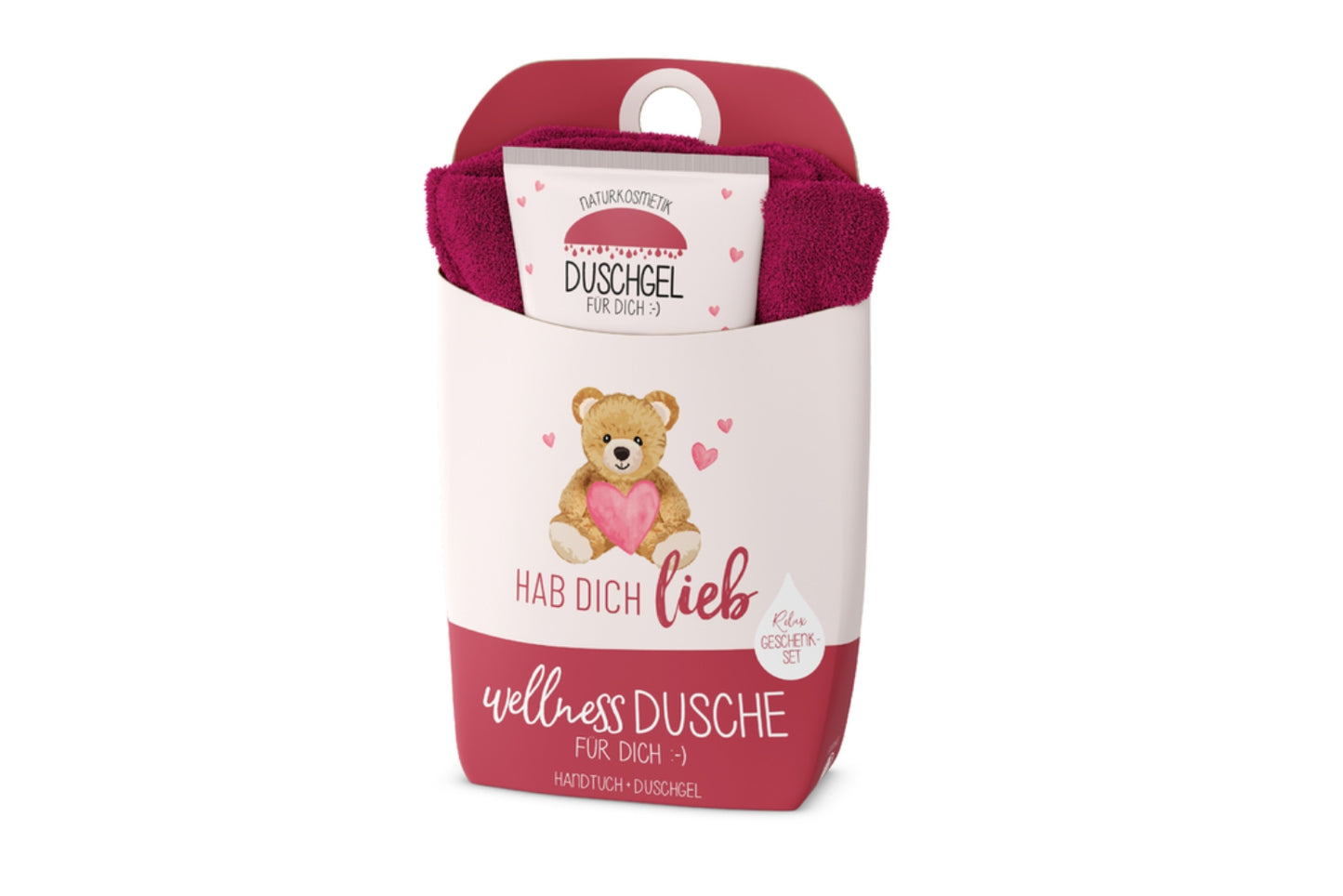 La Vida Wellness Shower | Gift Set | Shower Gel + Cotton Towel | "Love You"