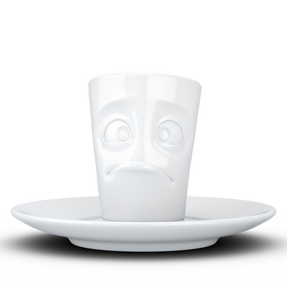 FIFTYEIGHT PRODUCTS / 6-er Set Espressotasse mit Unterteller | (Porzellan, 80 ml, Weiß, Made in Germany)
