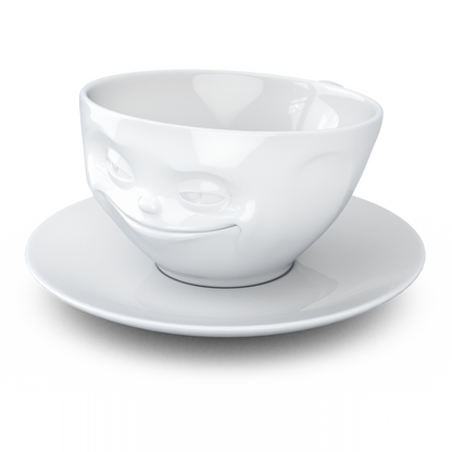 FIFTYEIGHT PRODUCTS / 8-er Set Kaffeetasse mit Henkel u. Untertasse, 200ml, Made in Germany