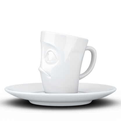FIFTYEIGHT PRODUCTS / 6-er Set Espressotasse mit Unterteller | (Porzellan, 80 ml, Weiß, Made in Germany)