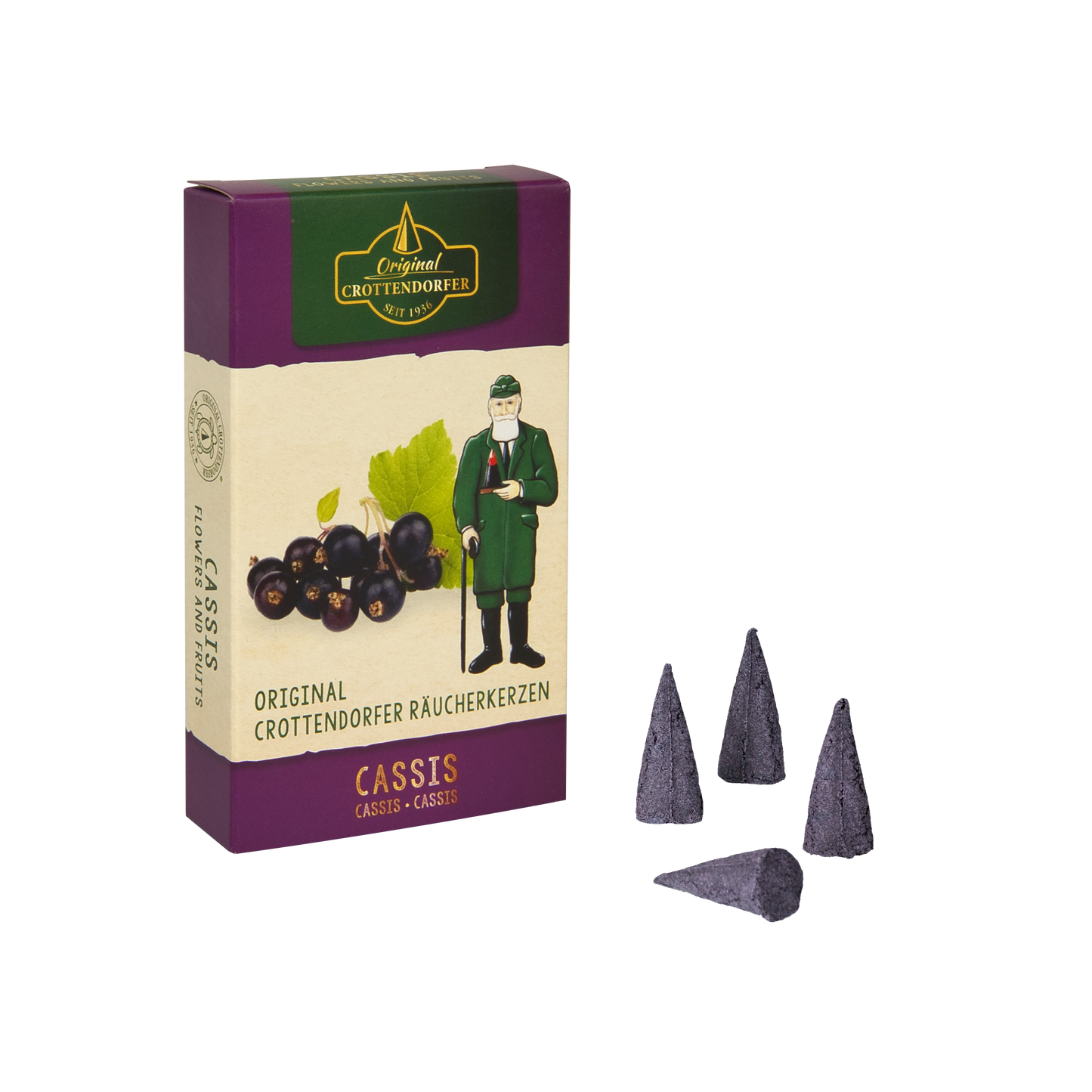 Crottendorf Incense Cones | Flowers & Fruits | Blackcurrant