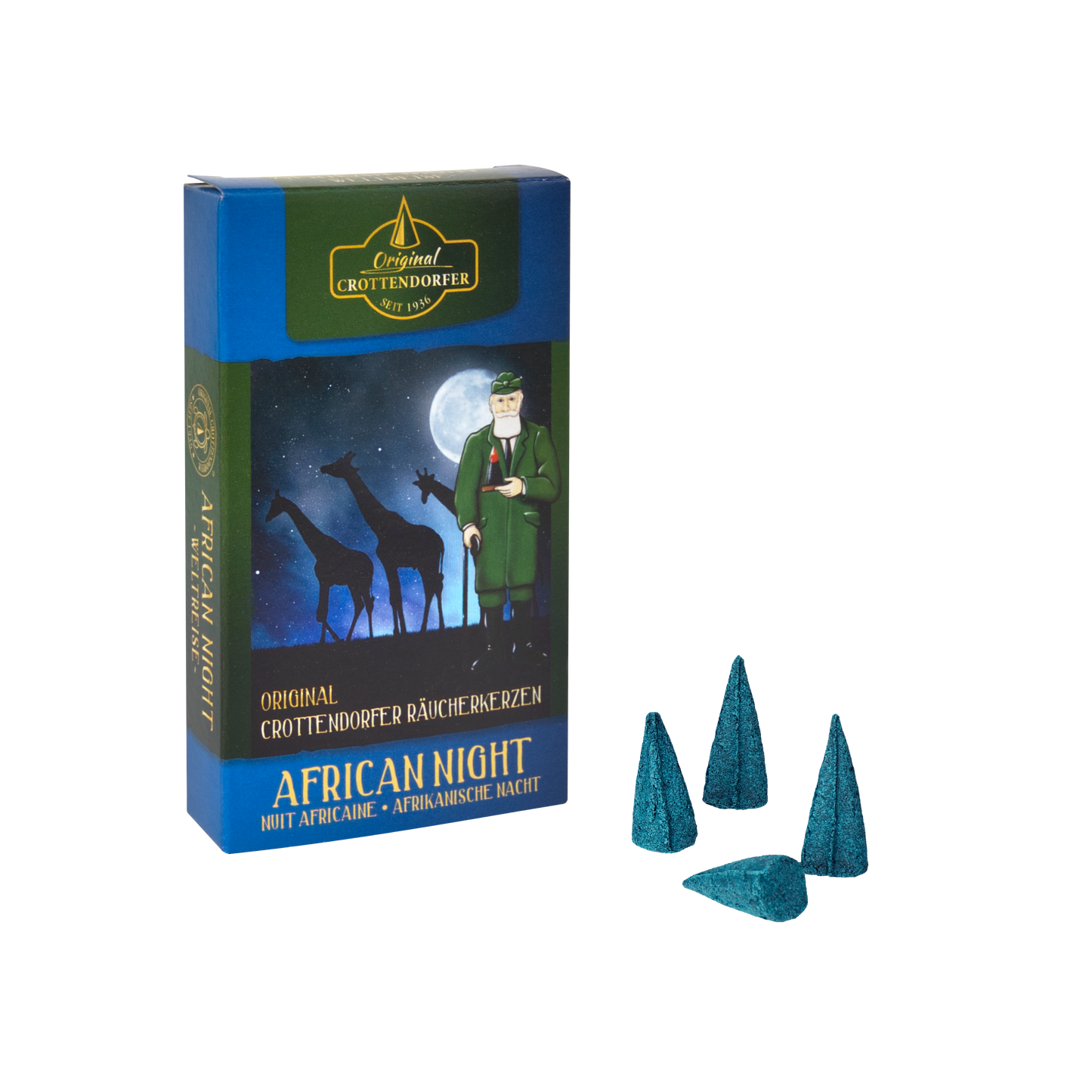 Original Crottendorf Incense Cones, 30-piece Display, "World Tour"
