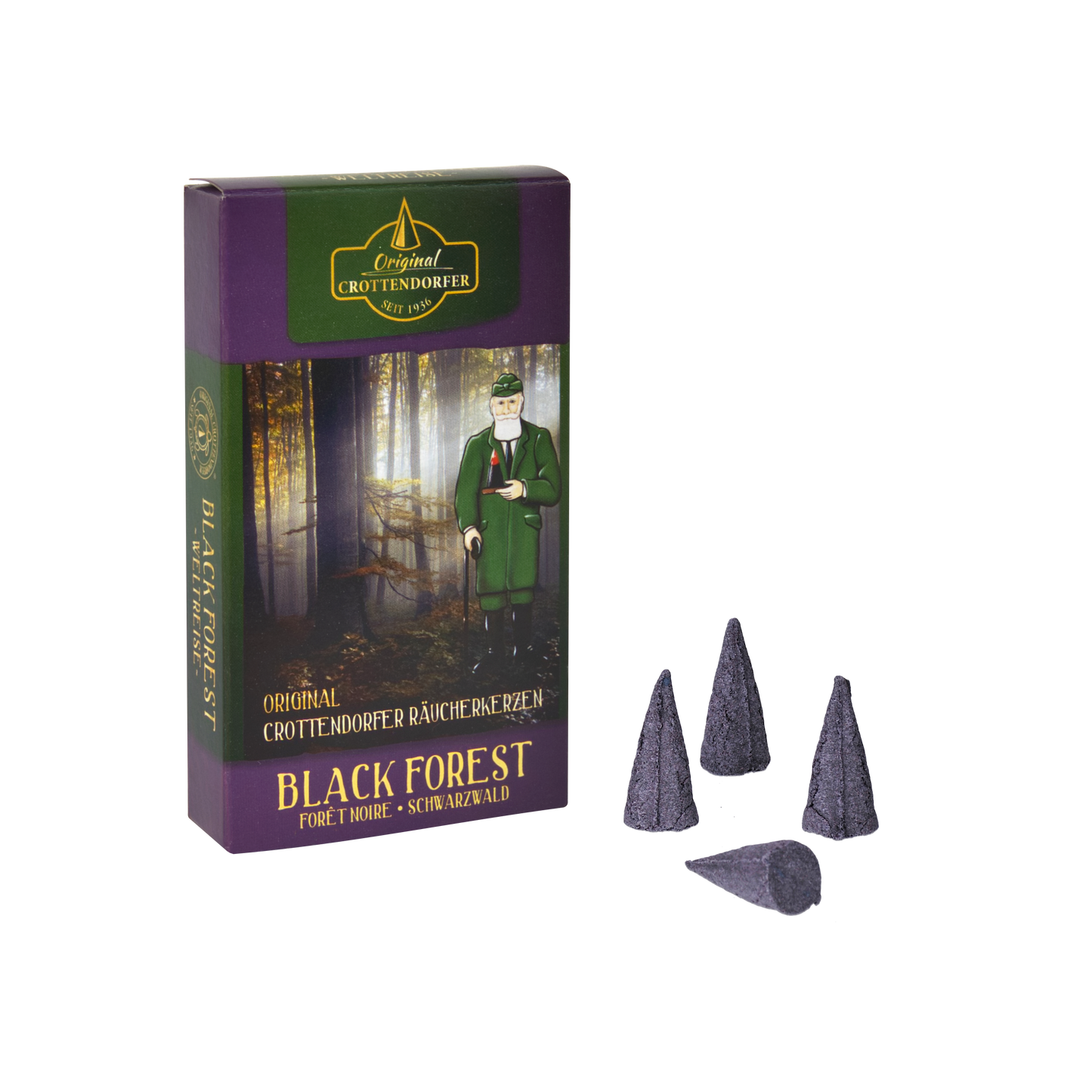 Original Crottendorf Incense Cones, 30-piece Display, "World Tour"