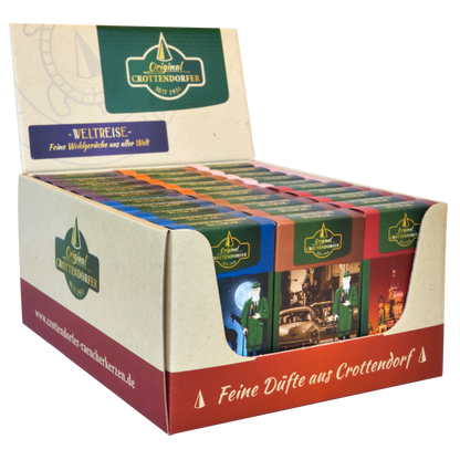 Original Crottendorf Incense Cones, 30-piece Display, "World Tour"