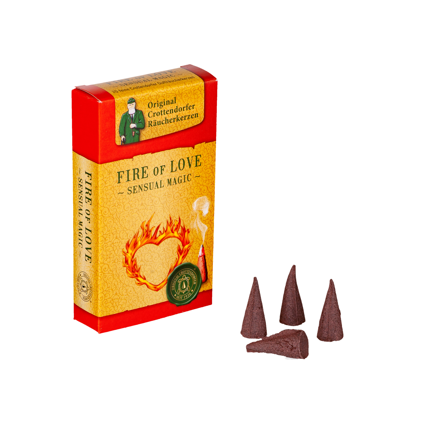 Crottendorf Incense Cones Sensual Magic Fire of Love