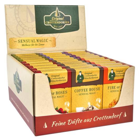 Crottendorf Incense Cones, 37-Piece Display, Sensual Magic