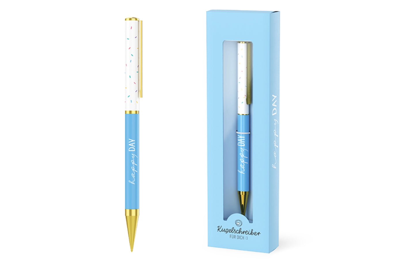 La Vida Ballpoint Pen with Twist Mechanism in Gift Box, "happy Day"