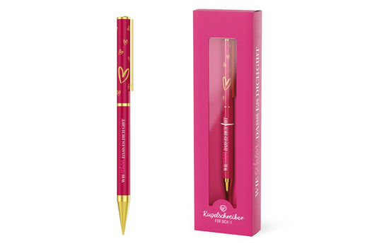 La Vida Ballpoint Pen with Twist Mechanism in Gift Box, "How wonderful that you exist"