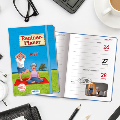 TRÖTSCH Rentner-Buch-Kalender 2027 Rentnerplaner 10 x 15 cm