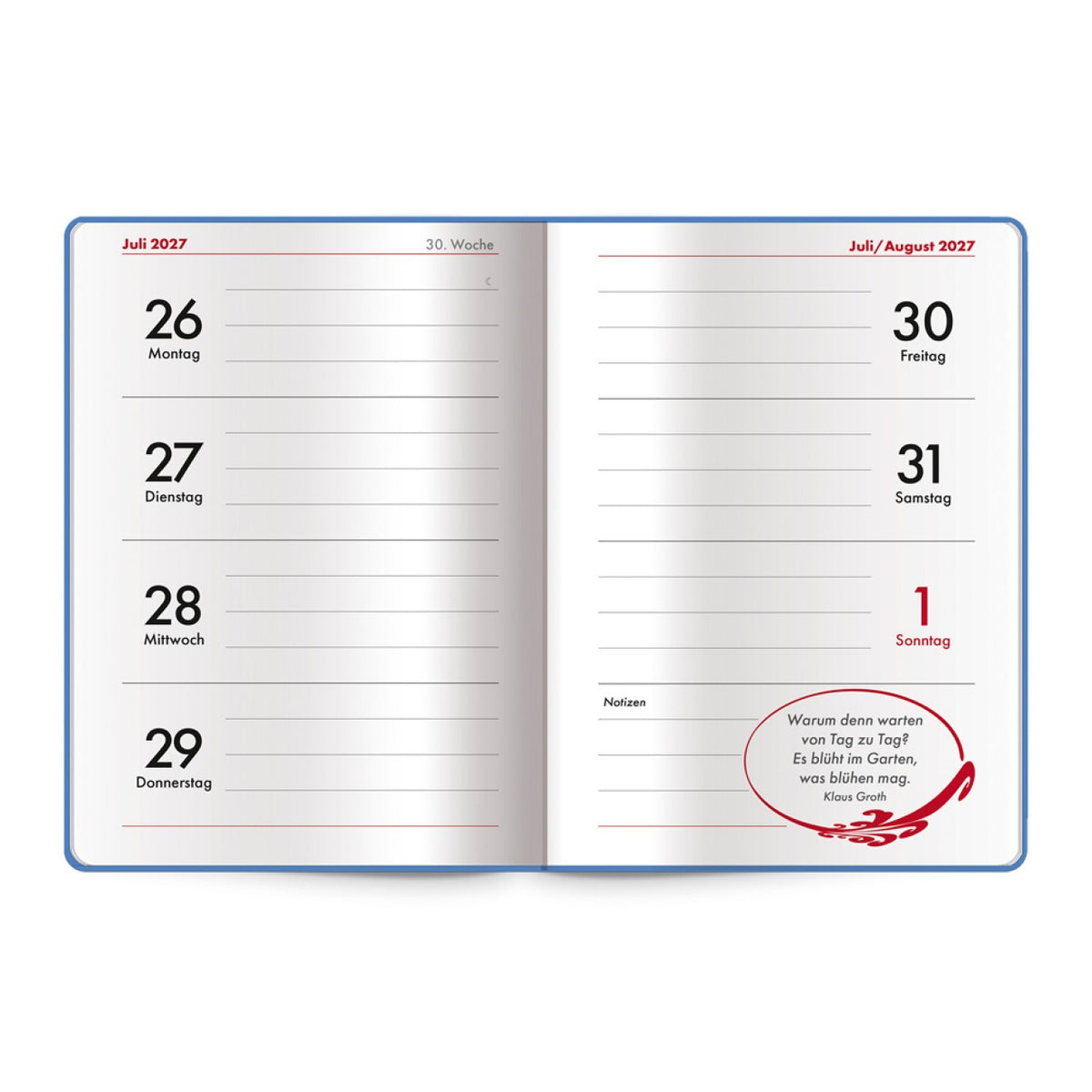 TRÖTSCH Rentner-Buch-Kalender 2027 Rentnerplaner 10 x 15 cm